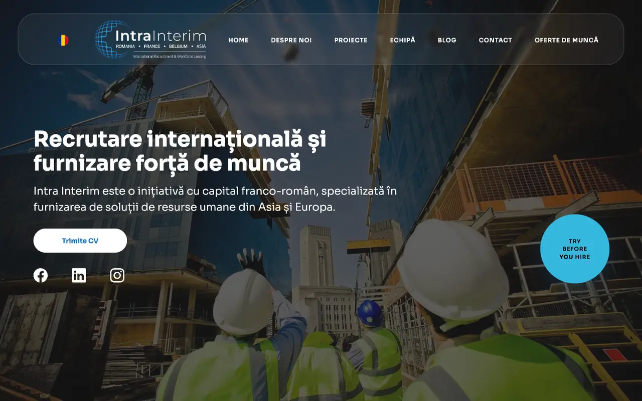 IntraInterim website